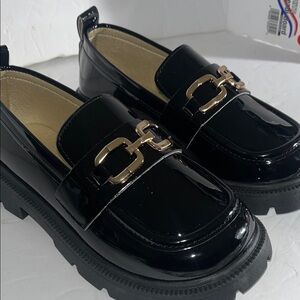 Girls Loafers golden detail size 36